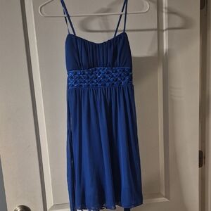 Ruby Rox Elegant Blue Dress